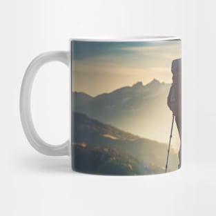 woman hiker Mug